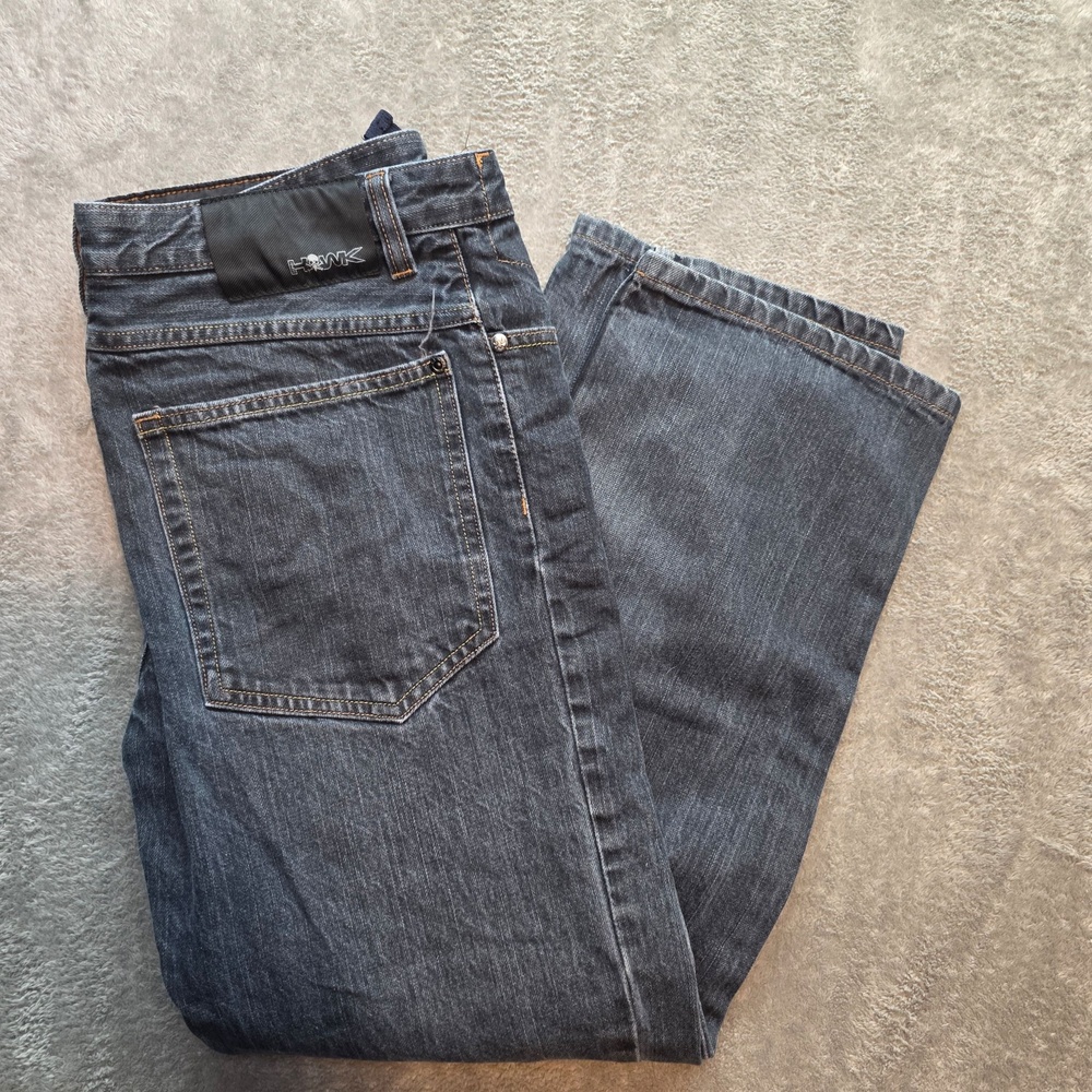 Tony Hawk Straight Jeans Boys 16 Husky 32x29 Blue Dark Wash Denim Skateboarding